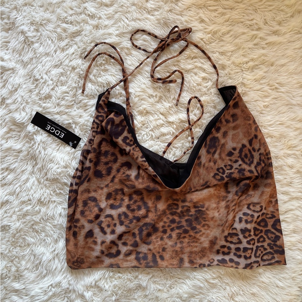 Edge Brown Leopard Print Camisole